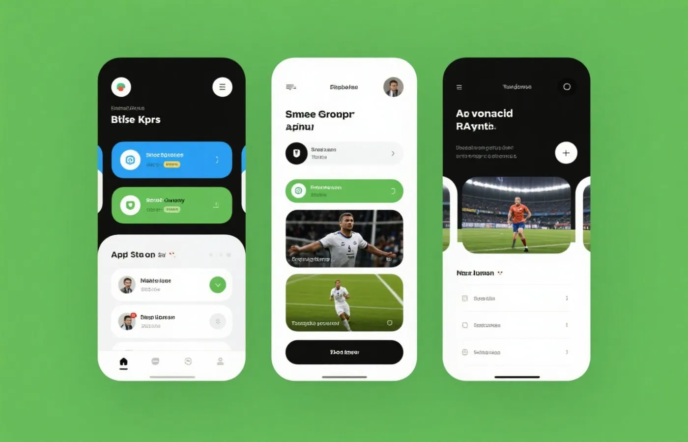 意甲联赛直播 App 界面预览